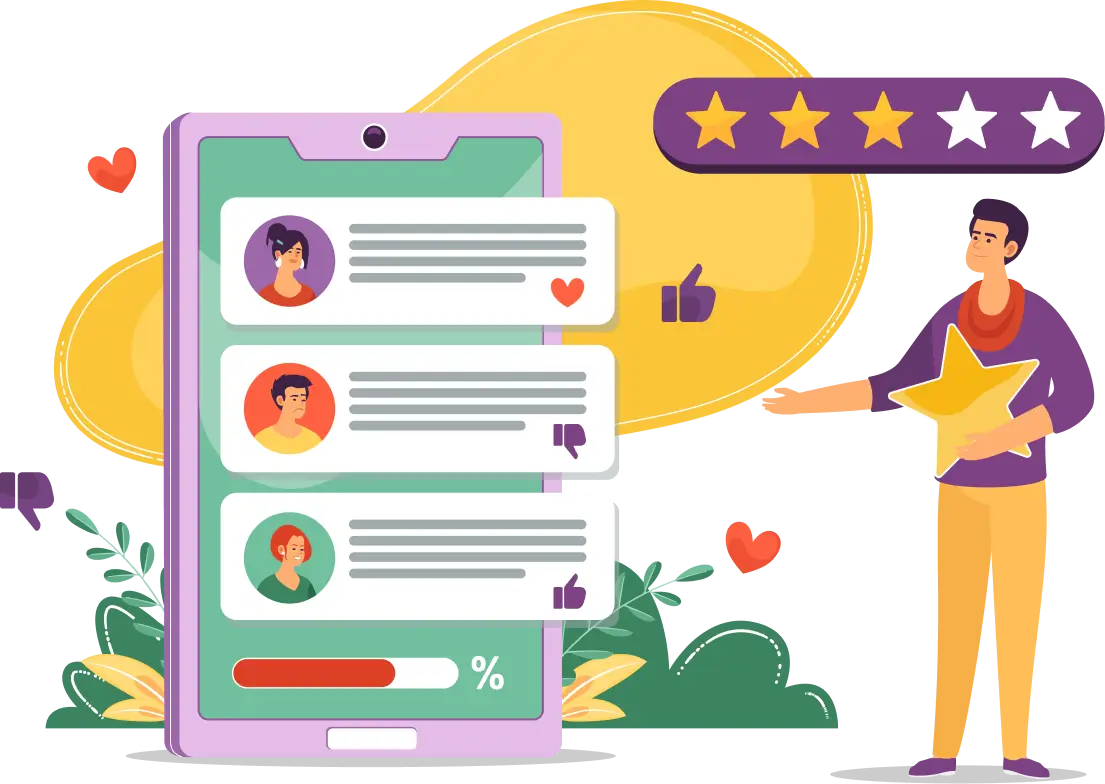 testimonial hero section